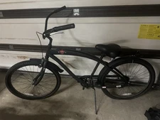 Nirve Red Star Cruiser Mens Bike Bicycle 26" Wheels Matte Black