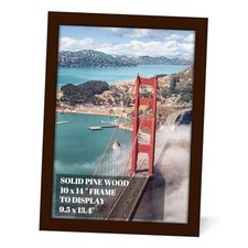 Wood Picture Frames for Wall Hanging,Diamond Painting Frames 10x14 inch Brown