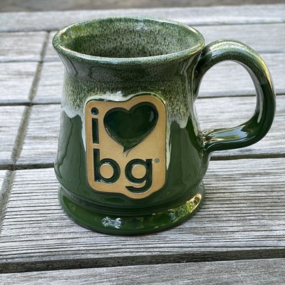 Deneen Pottery I Love BG Hand Thrown Mug Coffee Cup 2016 Heart