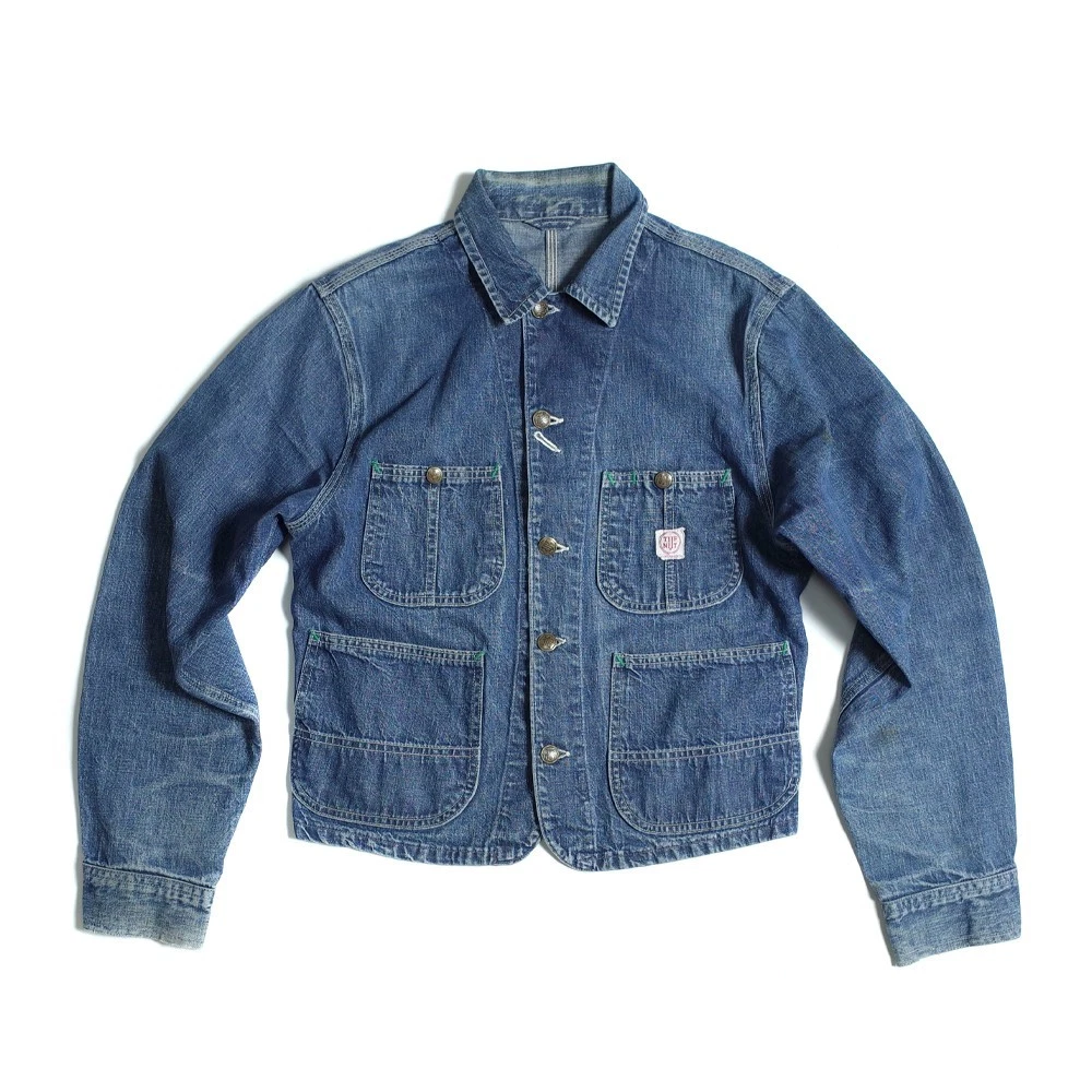 Chore Jacket Denim 1950s Vintage Outerwear Coats & Jackets for Men