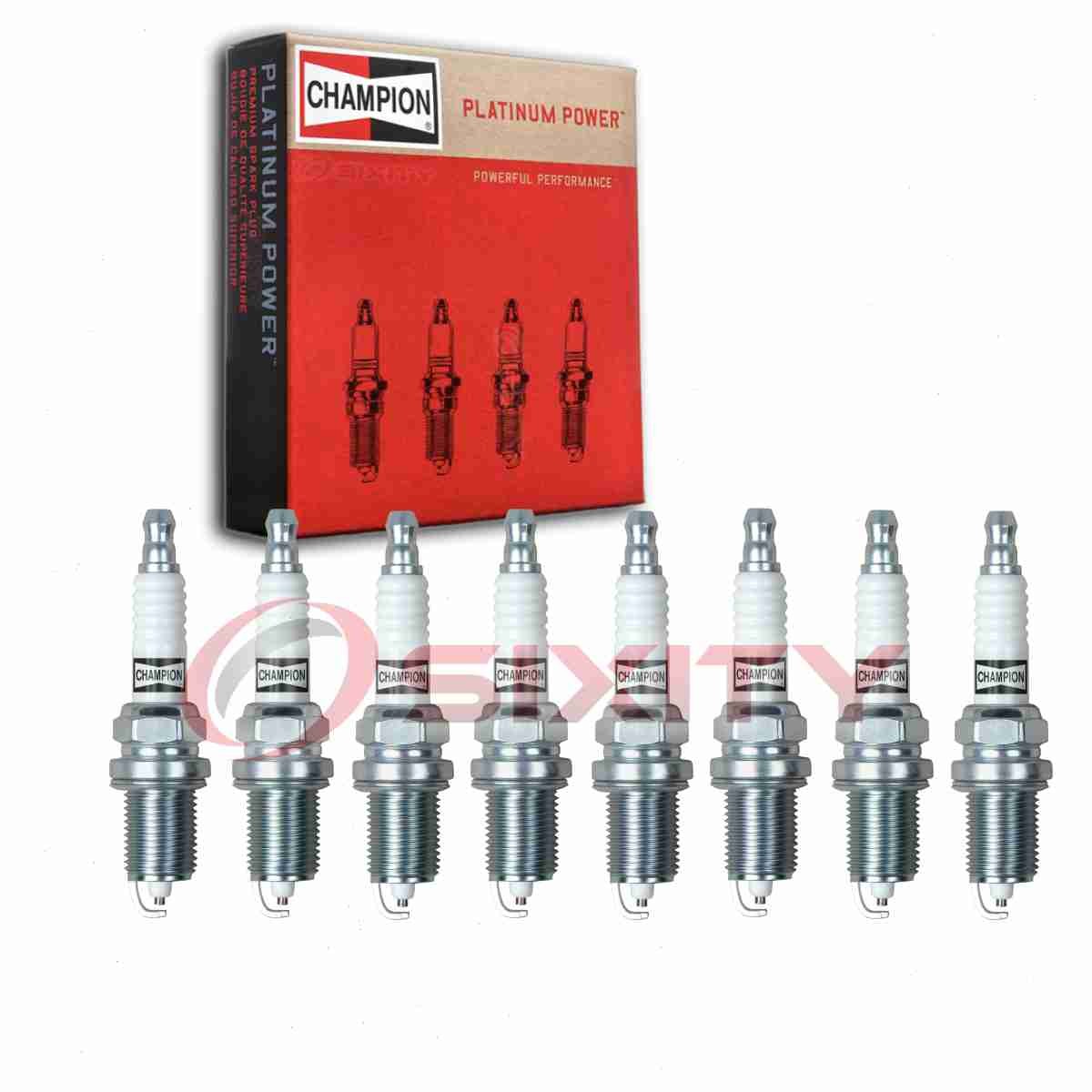 8 pc Champion Platinum Spark Plugs for 2006-2008 BMW 750i 4.8L V8 Ignition kp
