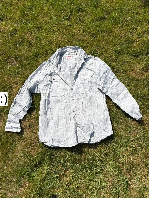 WRANGLER Mens Grey Cotton Blend Shirt L Casual Button-Up Long Sleeve Workwear
Opens in a new window 
