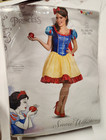 XL 18-20 Adult Disney Princess Disguise Snow White Cosplay Costume w/ Petticoat