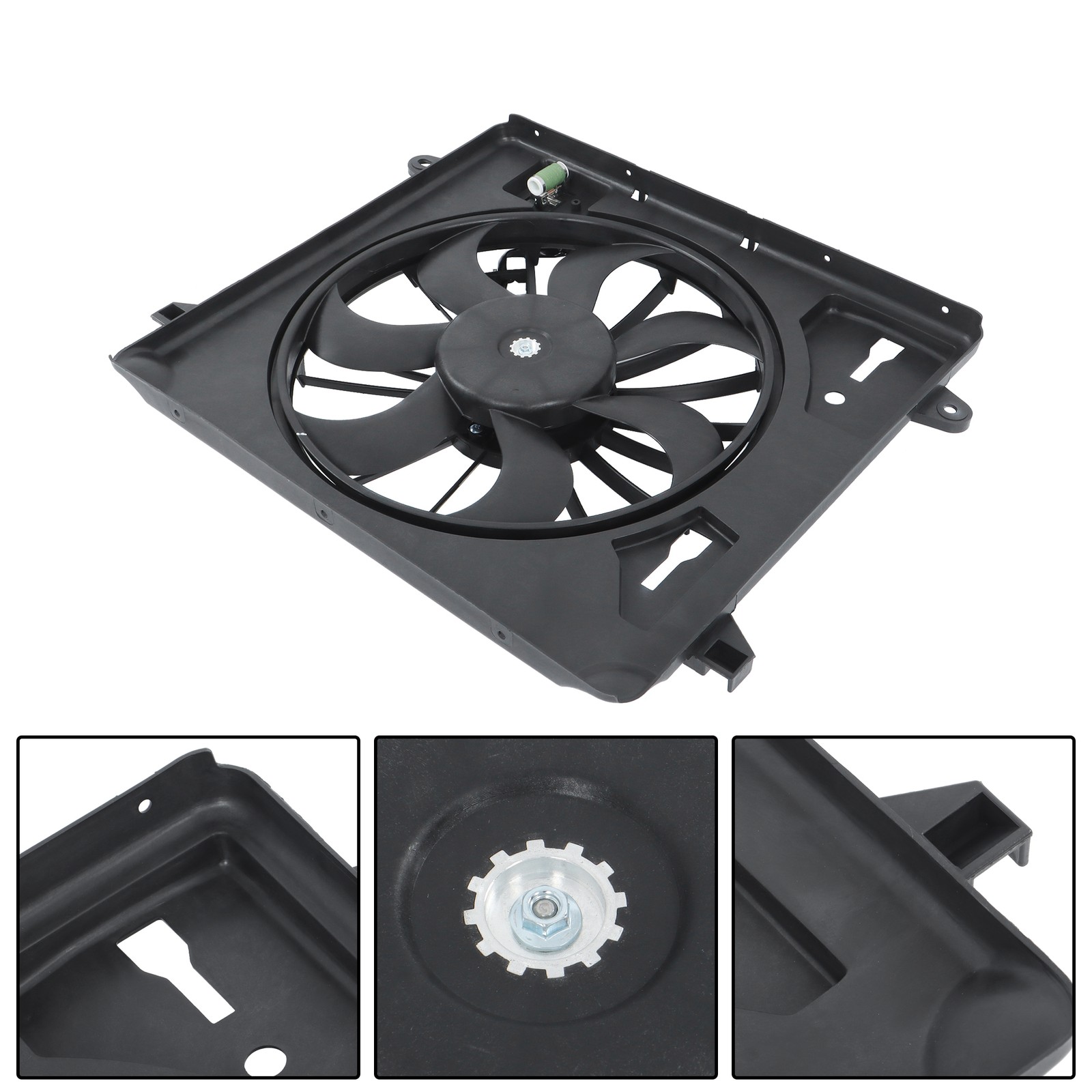 Radiator Cooling Fan Assembly For Jeep JK Wrangler 2007-2011 V6 3.8L 55056642AB thumbnail 6