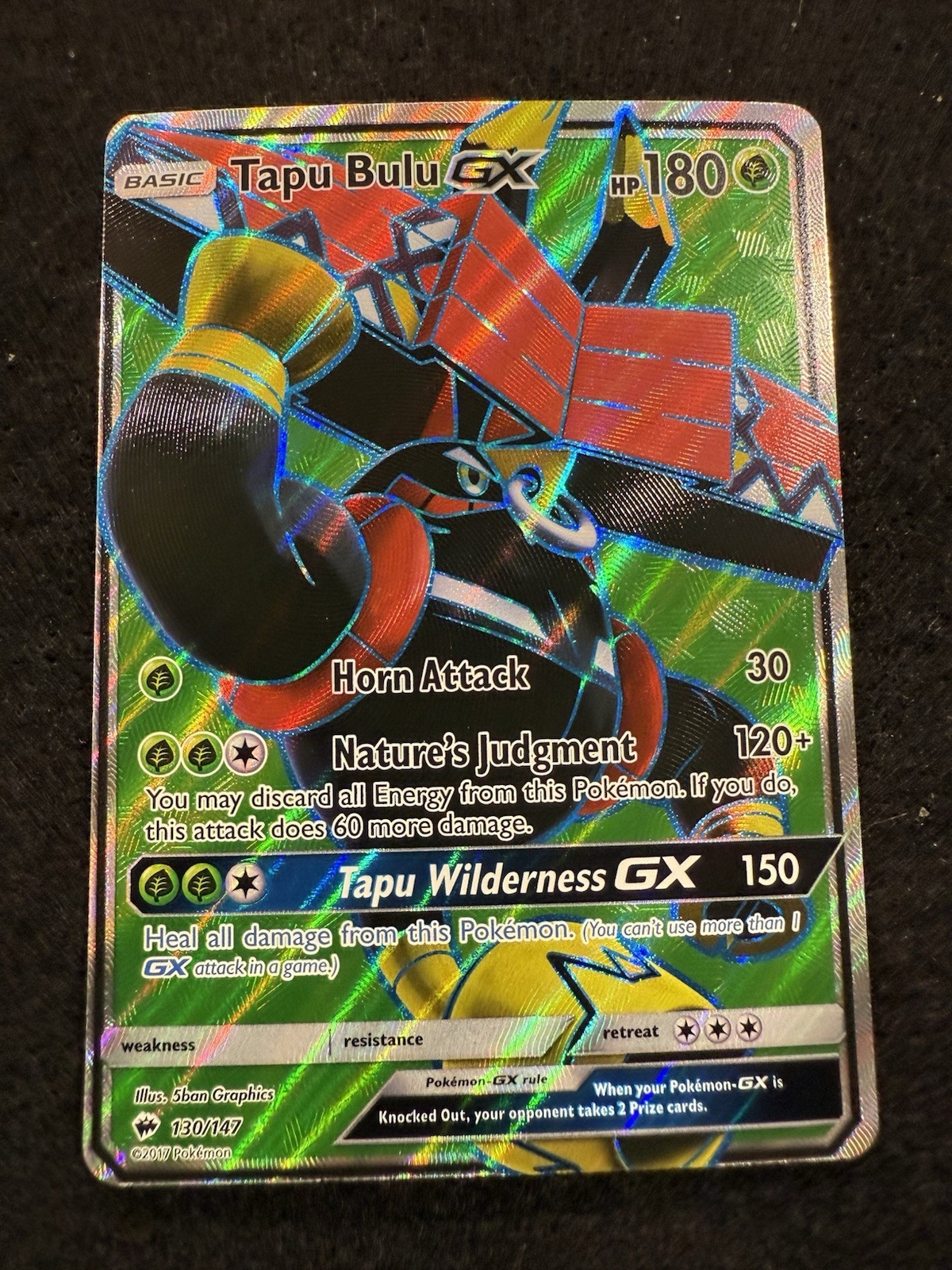 Pokemon Tapu Bulu GX Full Art 130/147 from Burning Shadows in  LP condition!