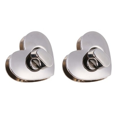 2 Stück herzförmiges Lock Ornament DIY Metall Open-Close Zubehör für