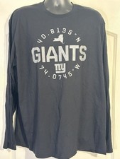 NFL Team Apparel NY Giants Men's 2XL Long Sleeve Shirt NWT