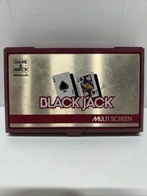 Nintendo Game and Watch Black Jack 1985 LCD Electronic Game Good Condition RARE