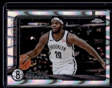 DAYRON SHARPE 2025-26 TOPPS CHROME NBA RAYWAVE REFRACTOR BROOKLYN NETS #74