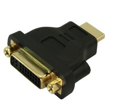 DVI-D Female to HDMI Male Adapter Gold Plated