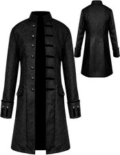 Steampunk Frack Herren Gothic Uniform Mittelalter Kleidung Halloween Kostüme