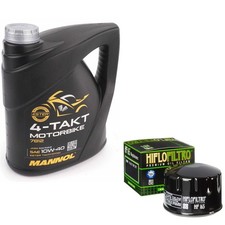 F800 S Oil and Filter Kit Mannol Semi Synthetic 10w40 4L BMW F 800 2009 7.50 per litre