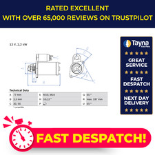 Starter Motor fits MITSUBISHI MIRAGE 1.3 91 to 95 4G13(12V) Bosch M002T84071