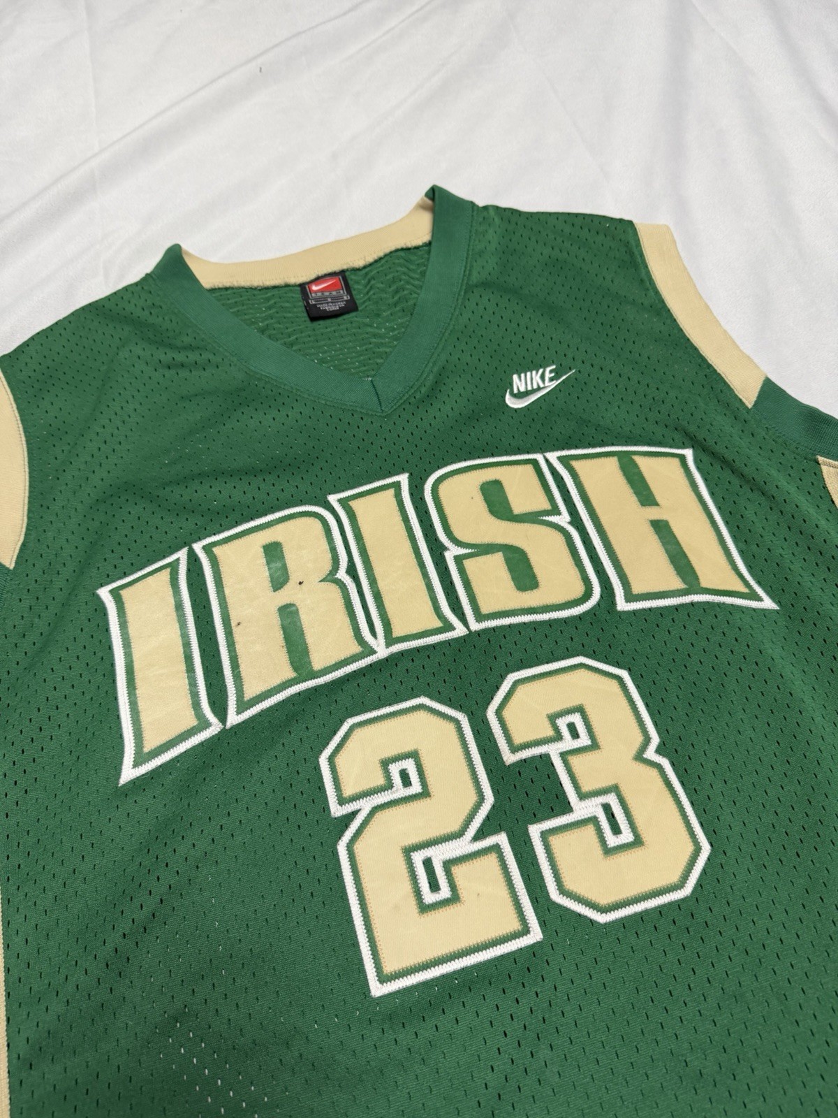 LeBron James 2003 Vintage High School "Irish" Nike Jersey - Size XL thumbnail 3