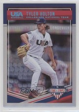 2018 USA Baseball Stars & Stripes Longevity Holo Foil 94/99 Tyler Holton #27 uk2