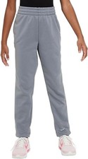 Nike Boys' Therma Fit Fleece Standard Fit Pants Gray Size XS