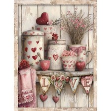 Valentine's Day Paint by Numbers Kit for Adults Beginner DIY Oil Art 16x20