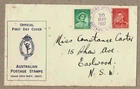 Australia 1937 APO Coronation FDC Cover NSW Postmark BOTANY POST OFFICE purple