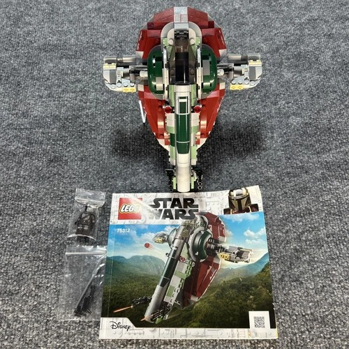 LEGO Star Wars 75312 Boba Fett's Starship With Manual, 1 Figure And Accessories