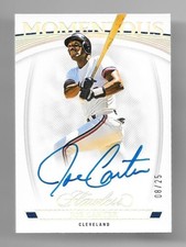 08/25 joe carter 2023 panini flawless autograph momentous auto #ma-jc