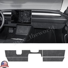 Alcantara Dashboard Panel Cover Trim Sticker For Tesla Model 3 Highland 2024 