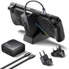 JSAUX 6-in-1 Dock 100W Charger ROG Ally X Steam Deck HDMI 4K120 USB C