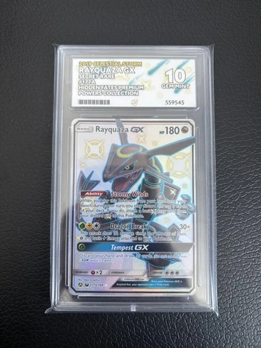 Rayquaza GX 177a/168 ACE 10 Hidden Fates Premium Collection Pokemon Card Game
