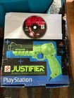 Konami Justifier Light Gun Sony Playstation 1 Cib With Crypt Killer Game.