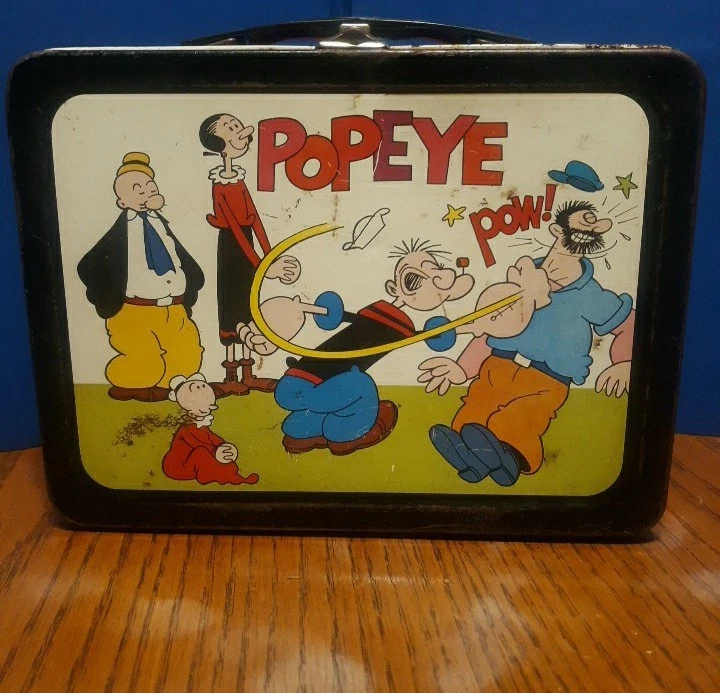 Popeye Lunch Box Indiana Collectible Metal Lunchboxes (Pre-1970