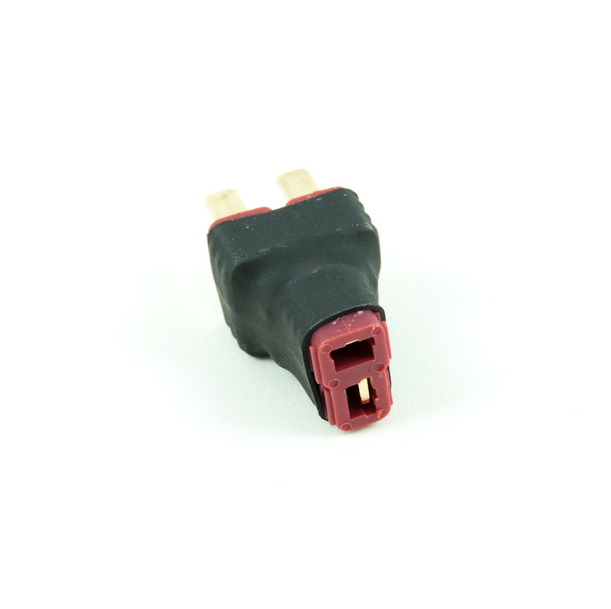 Deans T Plug Parallel Adapter - 2 Male To 1 Female Connector For RC Cars, Trucks & Airsoft Batteries