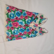 Vintage Victoria's Secret Gold Label Floral Slip Dress Sz M