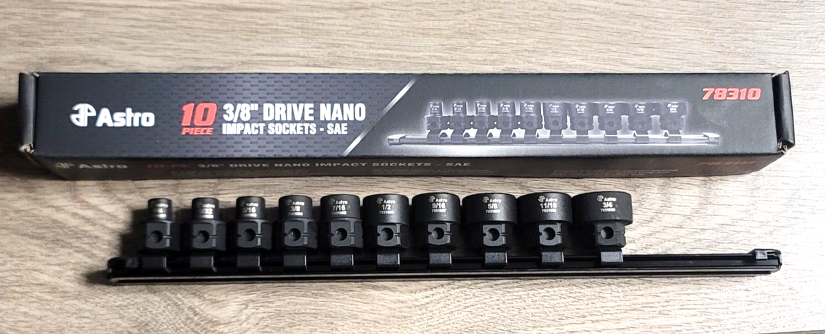 Coffret D'accessoires D'entraînement 10 Pièces 3/8" Et 1/2" Pour Impact - NEUF