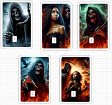 Grim Reaper ATM Debit Credit Card Skin Sticker Devil Demon Hell Death Sickle USA