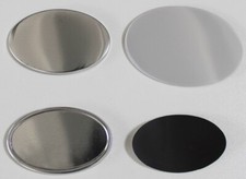 Oval 65x45mm Rubber Magnetic Button 100 Sets/Pack For Badge Button Maker