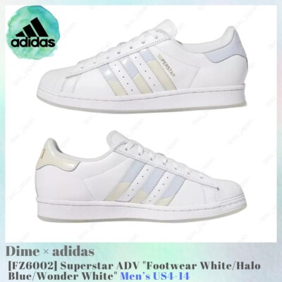 Dime x adidas Superstar ADV White Blue FZ6002 Men's US4-14 NEW