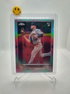 2022 Topps Chrome Sonic Aqua Pink Pulse Chas McCormick #43 / 199 RC