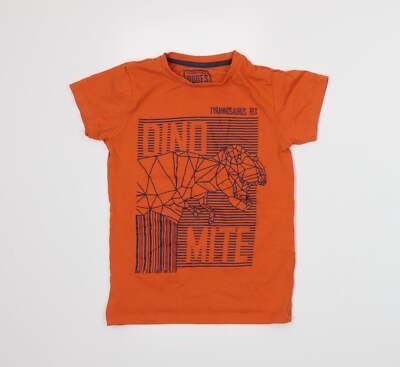 Matalan Jungen orange Baumwollmischung T-Shirt Größe 8 Jahre