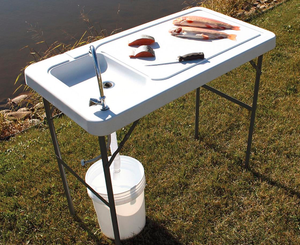 Camping Hunting Fish Game Cleaning Table Portable Folding Unit