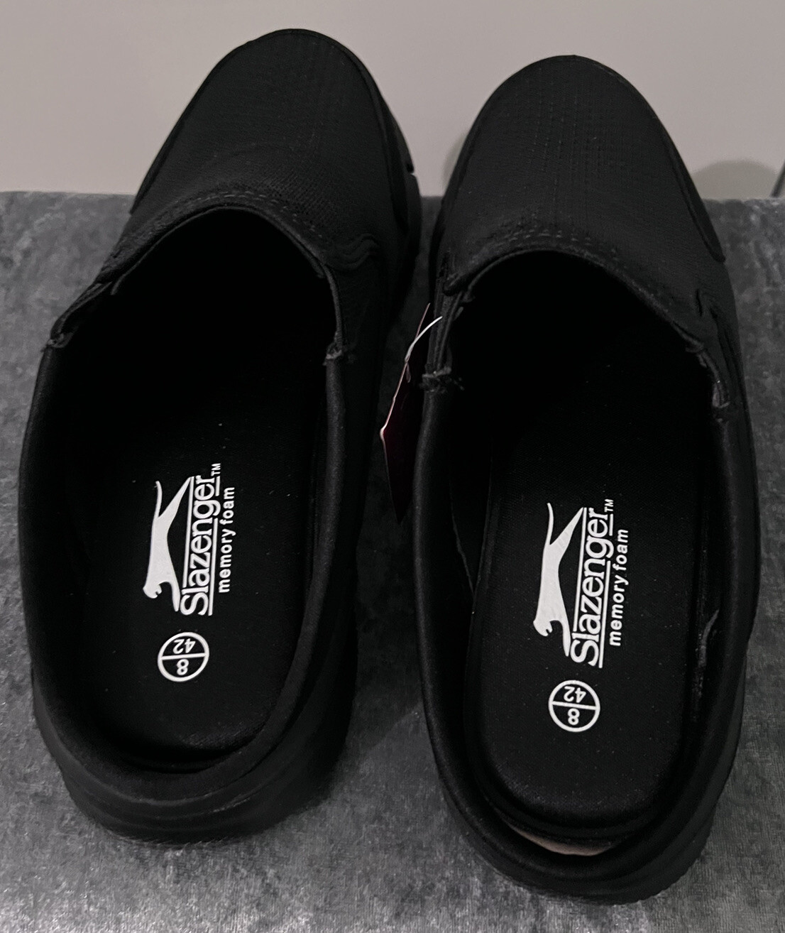 Mens Slazenger Breathable Mesh Zeal Mule Slip On Trainers Size 8 Uk