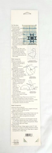 Vintage Dritz Quilt-N-Sew See-Thru Ruler 2"x18" Quilting, Sewing & Crafters NEW - Picture 2 of 2