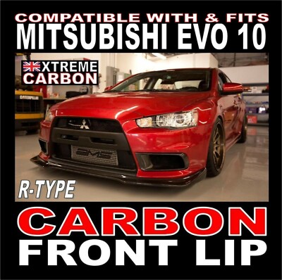 Carbon R-Style Frontlippe Spoiler Splitter für Mitsubishi Evo Evolution 10 Evo X