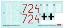 RyeField Model RM-5050 1/35 Sd.Kfz.181 Pz.Kpfw.VI Ausf.E Tiger Early decals