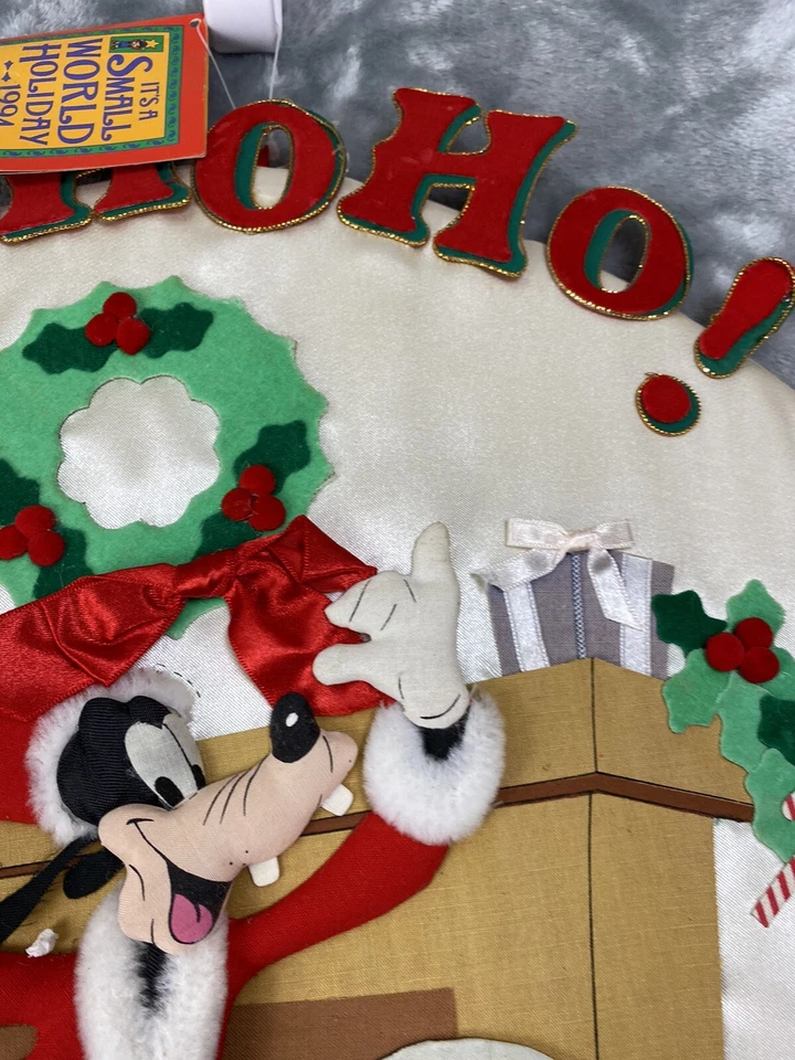 De colección 1994 Disney 3D Mickey Minnie Mouse Navidad Colgador de Pared Es un Mundo Pequeño Foto 4 de 4