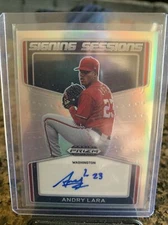 2022 Panini Draft Picks #SS-AL Andry Lara Silver Prizm Auto Washington MINT!!