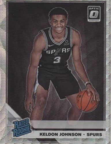Panini 2019-20 Donruss Optic Keldon Johnson Rated Rookie #186 Wave PSA 10