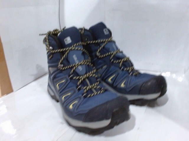 Usato Buono_Salomon X Ultra 3 Mid Gore T_Blu Corona Blu Sera Lime Soleggiato_TG.9