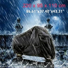 L Motorcycle Cover Waterproof Heavy Duty For Winter Outside Storage Rain Snow JQ