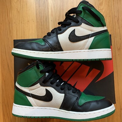 Size 5 - Jordan 1 Retro High OG Pine Green 2018 | eBay