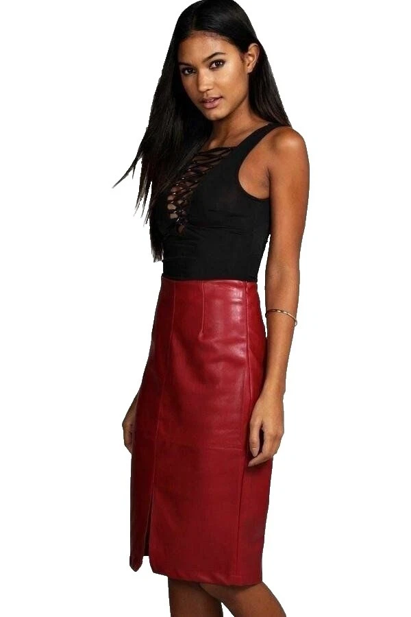 Faldas para mujer cuero Boohoo