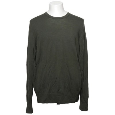 Uniqlo, Strickpullover, Größe: XL, Grün, Wolle, Einfarbig, Feinstrick #cKX